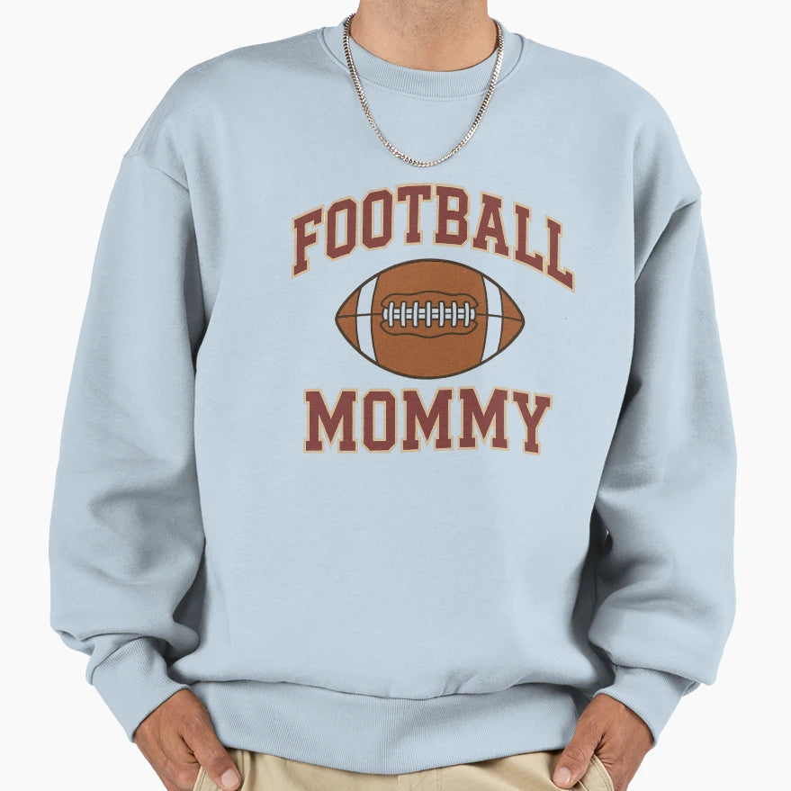 Football Mommy Logo Sweatshirt - Minimalist Print Unisex - T-Shirt, Sweatshirt, Hoodie