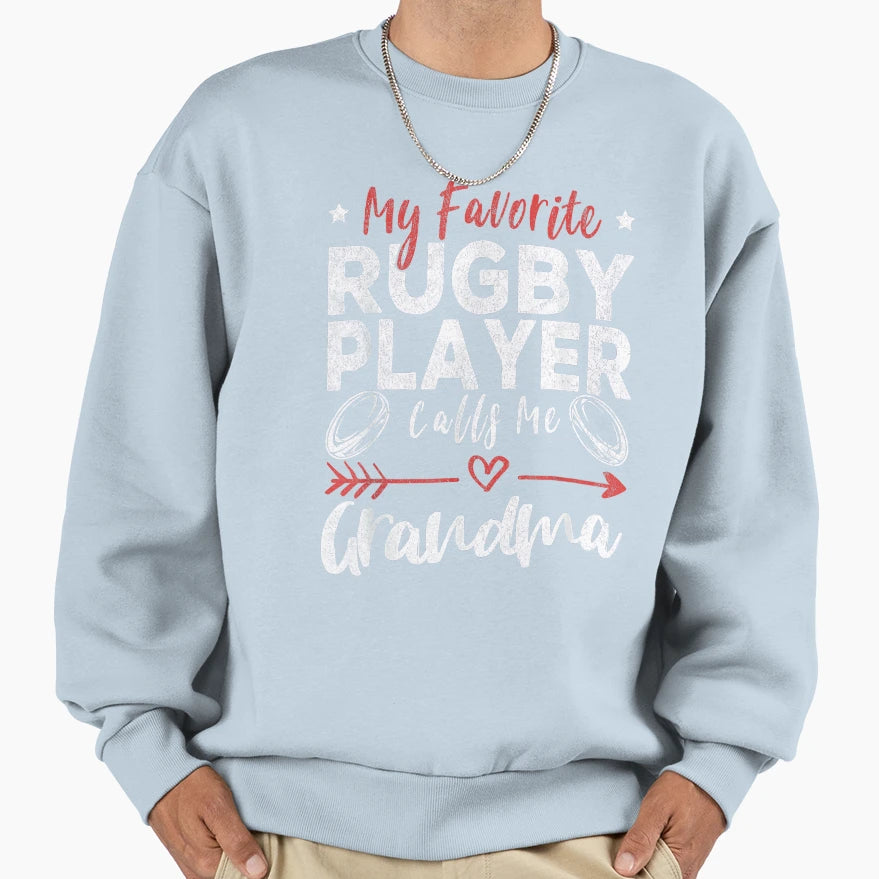 Rugby Grandma Rugby Player Proud Sweatshirt - Custom Art Print Men Women - T-Shirt, Sweatshirt, Hoodie