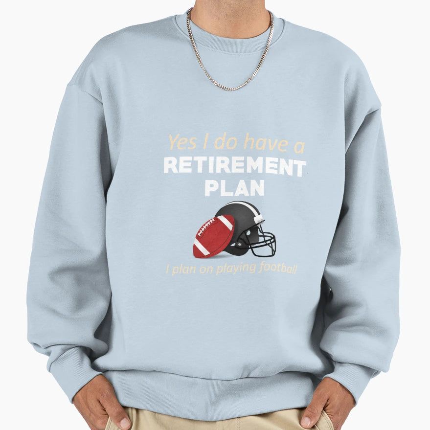 Playing Football Funny Player Sweatshirt - Minimalist Print Men Women - T-Shirt, Sweatshirt, Hoodie