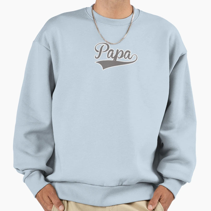 New Papa Gift Sweatshirt - Minimalist Print Men Women - T-Shirt, Sweatshirt, Hoodie