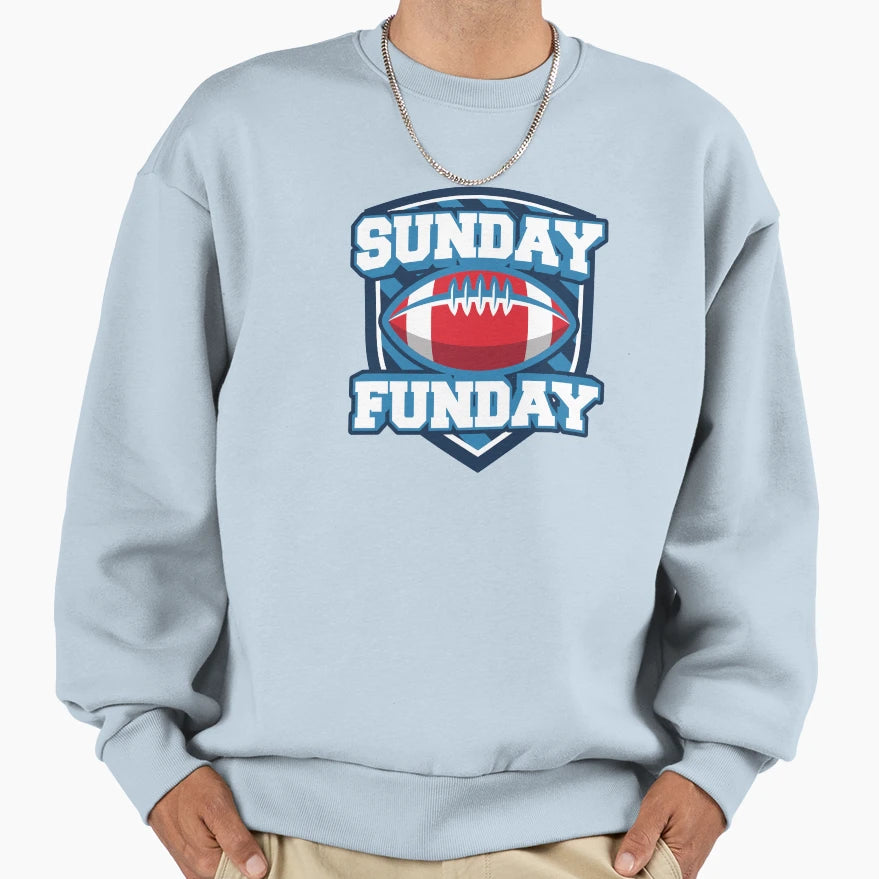 Sunday Funday Sports Day Sweatshirt - Aesthetic Graphic Unisex - T-Shirt, Sweatshirt, Hoodie