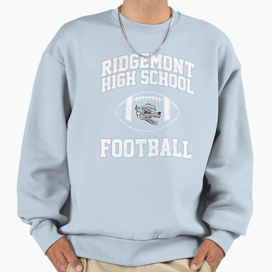 Ridgemont High School Football Sweatshirt - Minimalist Print for Adults - T-Shirt, Sweatshirt, Hoodie