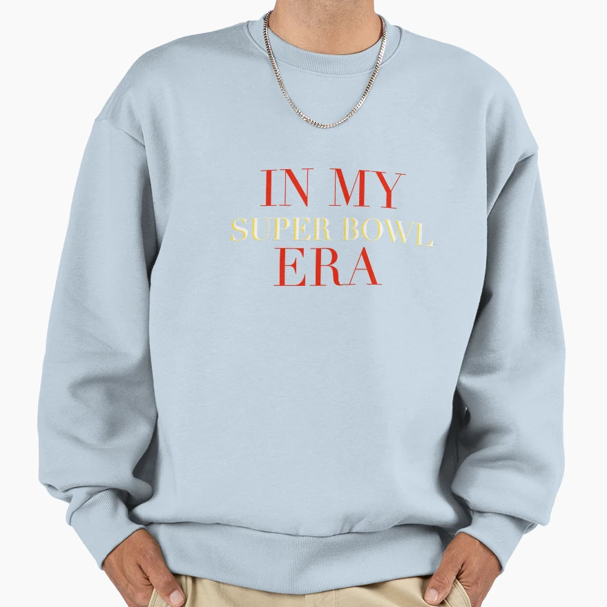 My Super Bowl Era Red White Yellow Sweatshirt - Aesthetic Graphic Unisex - T-Shirt, Sweatshirt, Hoodie