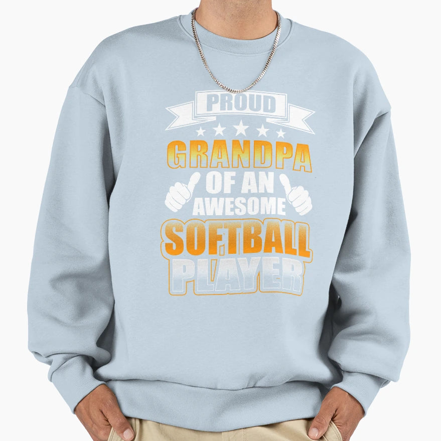 Grandpa Proud Grandpa Awesome T-Shirt - Minimalist Print Men Women - T-Shirt, Sweatshirt, Hoodie
