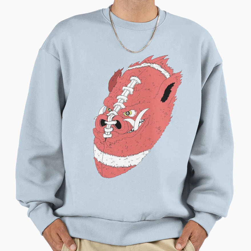 Hog Football Sweatshirt - Fun Novelty Design for Adults - T-Shirt, Sweatshirt, Hoodie