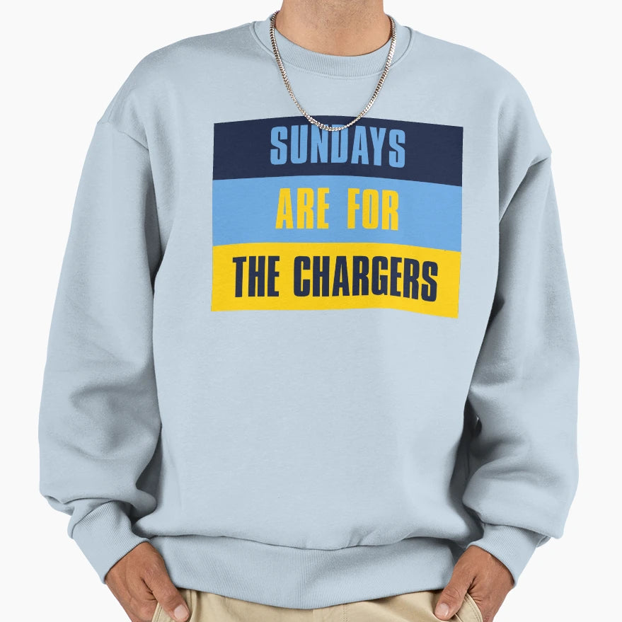 Sundays Are Chargers Los Angeles Sweatshirt - Fun Novelty Design Unisex - T-Shirt, Sweatshirt, Hoodie