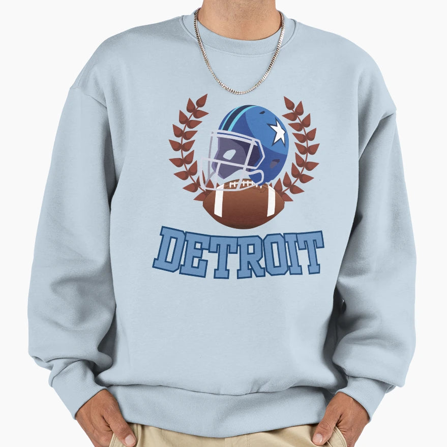Detroit Sports Detroit Football Sweatshirt - Aesthetic Graphic Unisex - T-Shirt, Sweatshirt, Hoodie