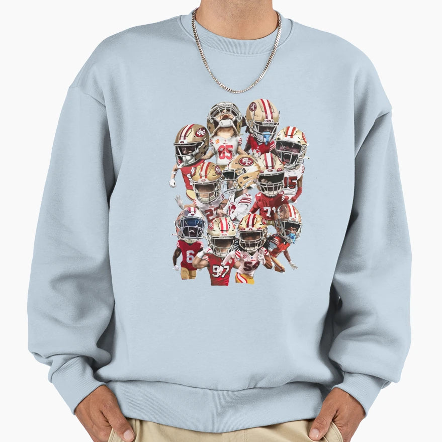 San Francisco 49Ers Niners Squad Sweatshirt - Streetwear Style for Adults - T-Shirt, Sweatshirt, Hoodie