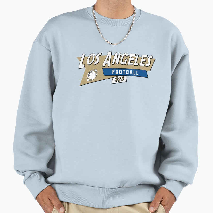 Los Angeles R 90S Football Sweatshirt - Casual Everyday Wear Men Women - T-Shirt, Sweatshirt, Hoodie