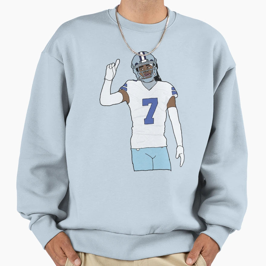 Fan Art Trevon Dallas Football Sweatshirt - Casual Everyday Wear Men Women - T-Shirt, Sweatshirt, Hoodie