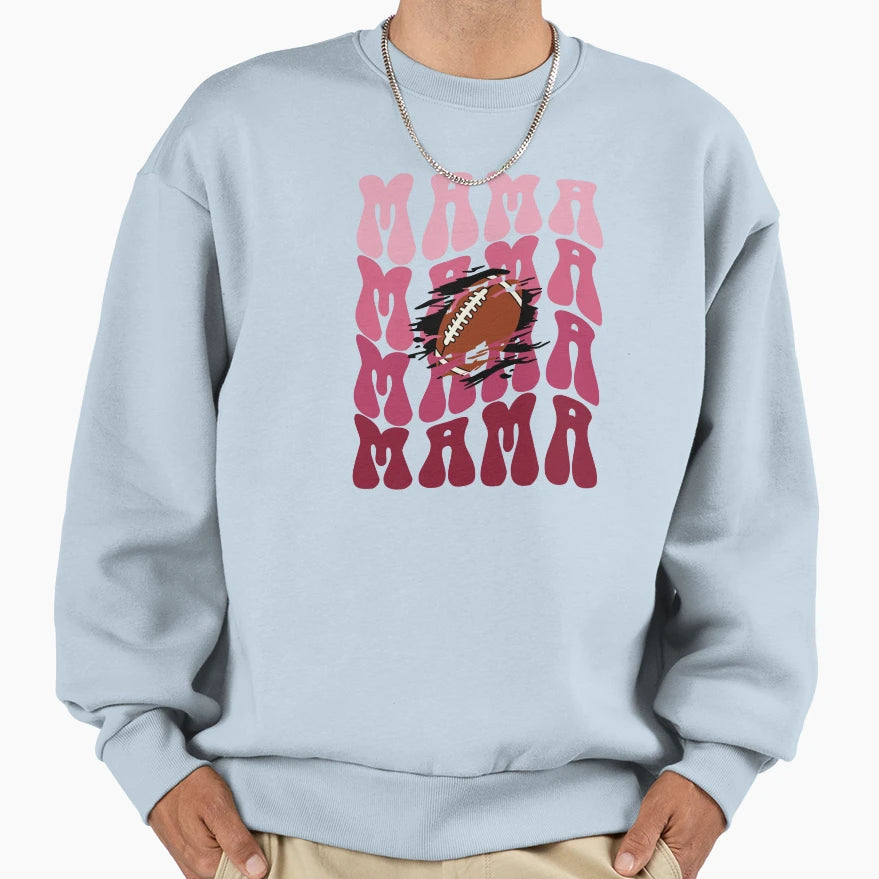 Football Mama Sweatshirt - Unique Graphic Unisex - T-Shirt, Sweatshirt, Hoodie