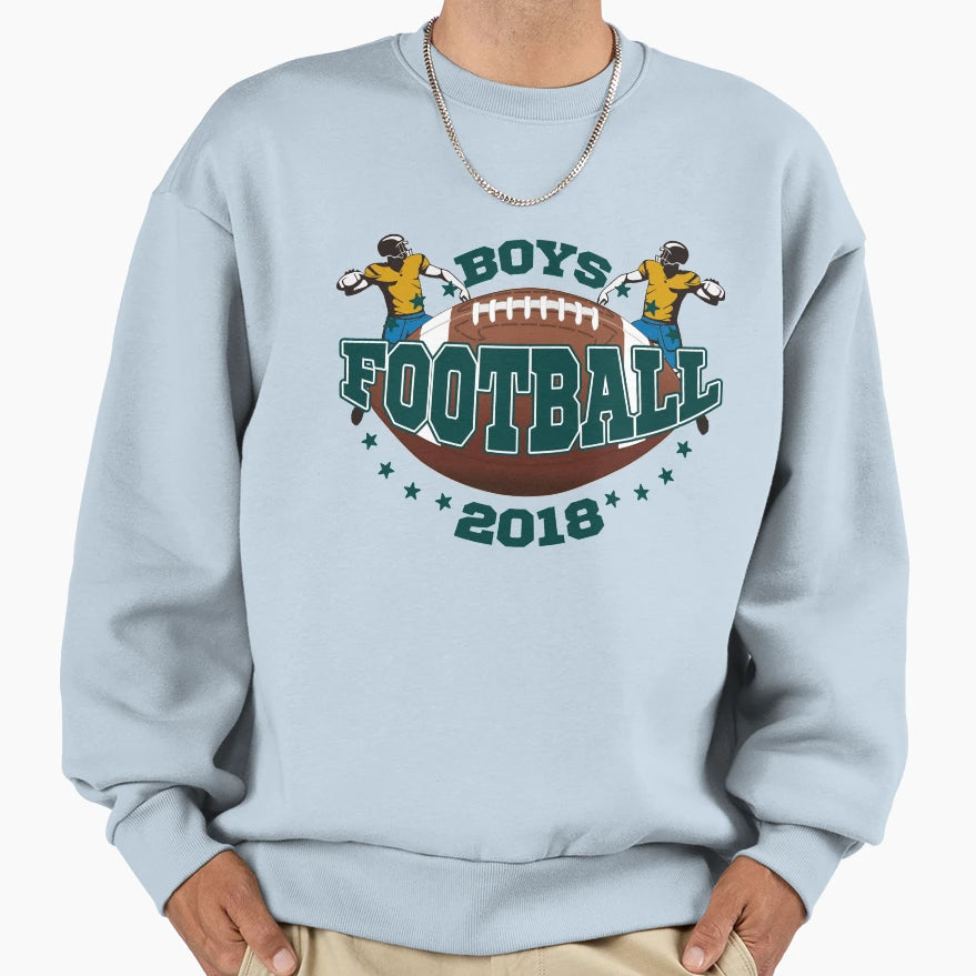 American Football Player Footballer Sweatshirt - Unique Graphic Unisex - T-Shirt, Sweatshirt, Hoodie
