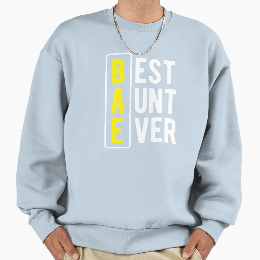 Aunt B E Best Aunt Ever Birthday Sweatshirt - Minimalist Print Men Women - T-Shirt, Sweatshirt, Hoodie