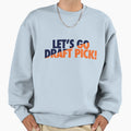 Lets Go Draft Pick Chi Split Sweatshirt - Trendy Graphic Unisex - T-Shirt, Sweatshirt, Hoodie