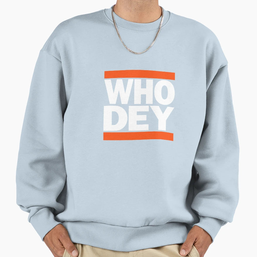Who Dey Dmc Sweatshirt - Graphic Print for Adults - T-Shirt, Sweatshirt, Hoodie