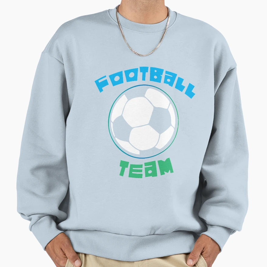 Football Team Sweatshirt - Minimalist Print Men Women - T-Shirt, Sweatshirt, Hoodie