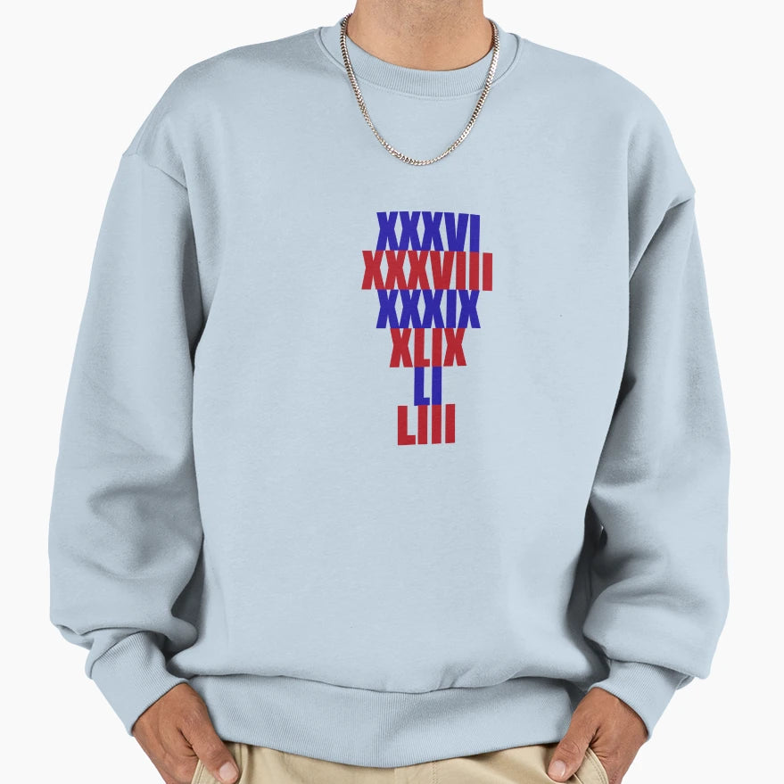 Patriots Titles Sweatshirt - Trendy Graphic for Adults - T-Shirt, Sweatshirt, Hoodie