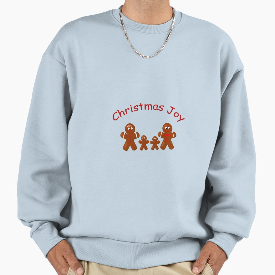 Gingerbread Family Four Sweatshirt - Graphic Print Unisex - T-Shirt, Sweatshirt, Hoodie
