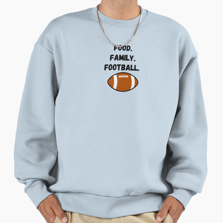 Food Family Football Sweatshirt - Casual Everyday Wear for Adults - T-Shirt, Sweatshirt, Hoodie