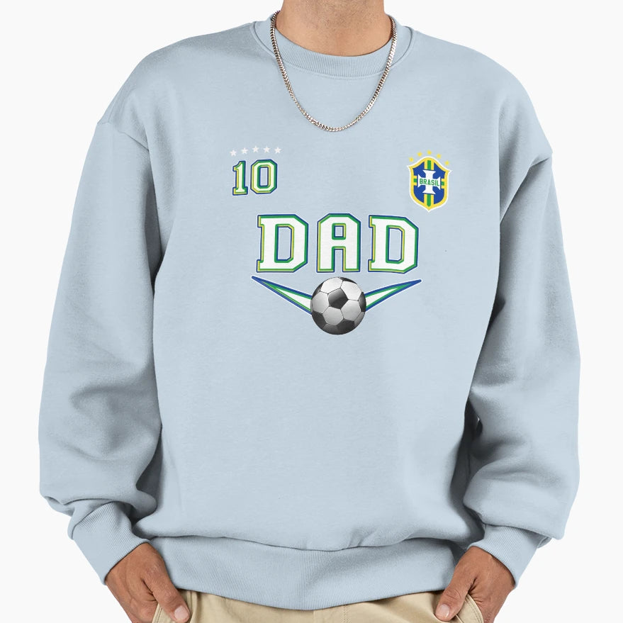 Soccer Dad Brasil Brazil Number Sweatshirt - Fun Novelty Design Men Women - T-Shirt, Sweatshirt, Hoodie