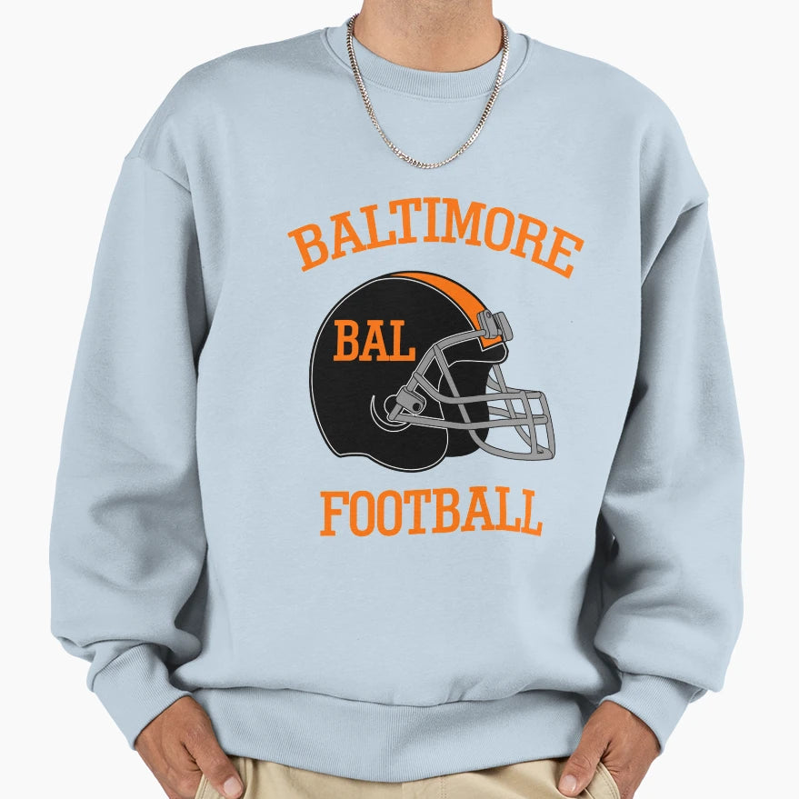 Baltimore Football And T-Shirt - Casual Everyday Wear Men Women - T-Shirt, Sweatshirt, Hoodie