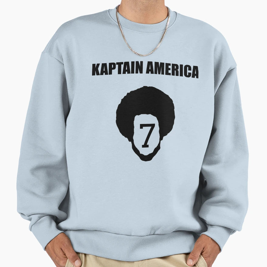 Kaptain America No 7 T-Shirt - Casual Everyday Wear for Adults - T-Shirt, Sweatshirt, Hoodie