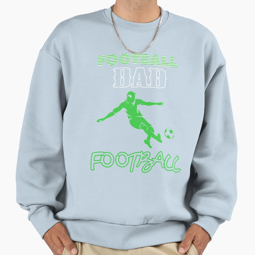 Football Football Dad Fathers Day Gift T-Shirt - Minimalist Print Men Women - T-Shirt, Sweatshirt, Hoodie