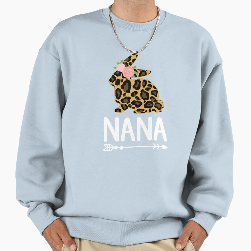 Nana Bunny Mothers Day Best Mom Ever Sweatshirt - Minimalist Print Unisex - T-Shirt, Sweatshirt, Hoodie
