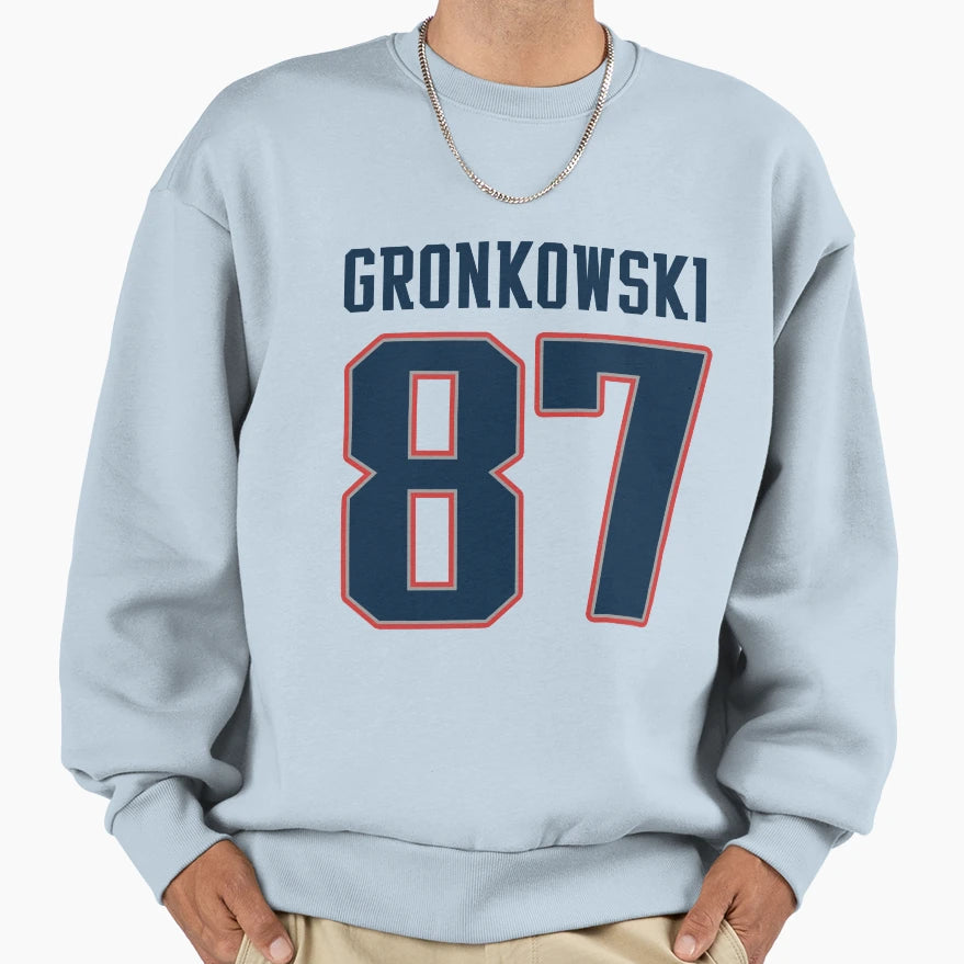 87 Gronkowski Superbowl Sweatshirt - Aesthetic Graphic Unisex - T-Shirt, Sweatshirt, Hoodie