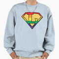 Super Lesbian Shield Sweatshirt - Novelty Apparel Unisex - T-Shirt, Sweatshirt, Hoodie