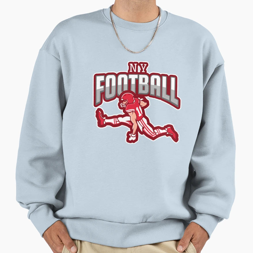 Ny Football Sweatshirt - Custom Art Print Men Women - T-Shirt, Sweatshirt, Hoodie