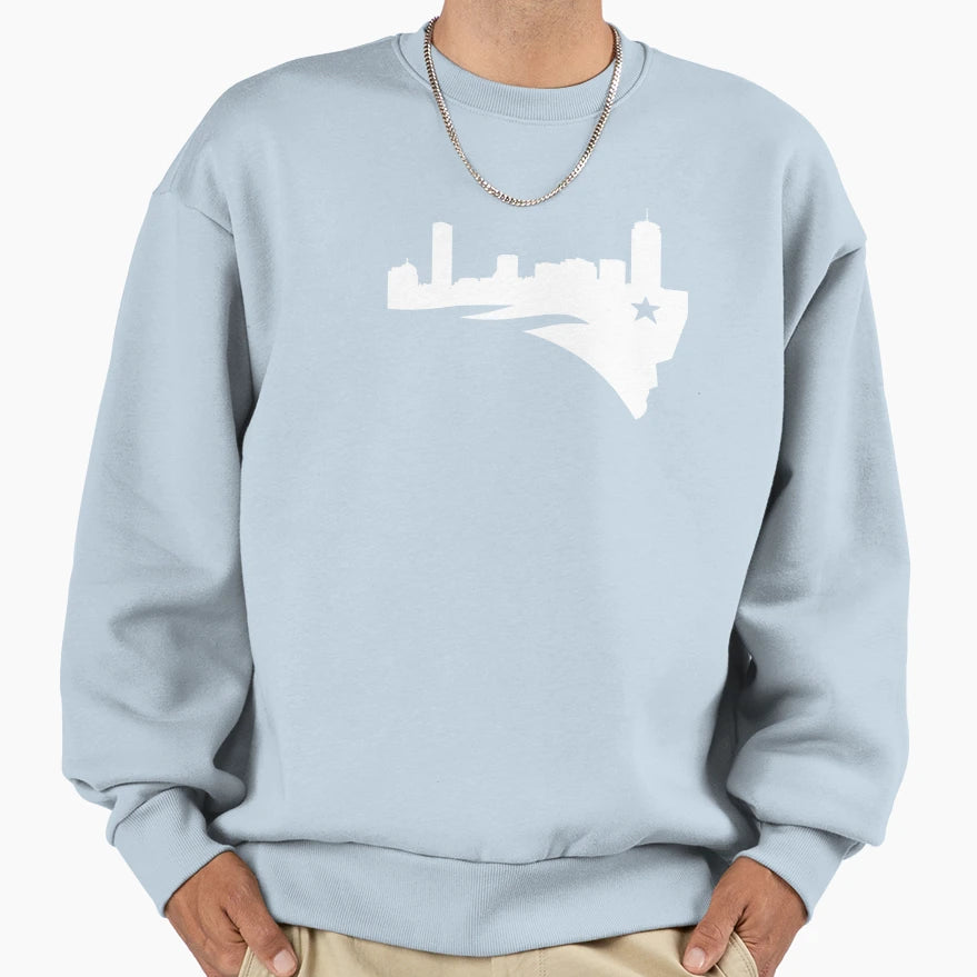 Boston Patriot Sweatshirt - Minimalist Print Men Women - T-Shirt, Sweatshirt, Hoodie