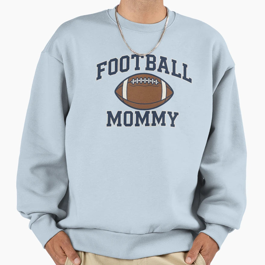 Football Mommy Sports Logo Sweatshirt - Trendy Graphic for Adults - T-Shirt, Sweatshirt, Hoodie