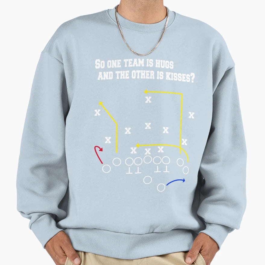 Football Xs And Os Sweatshirt - Minimalist Print Men Women - T-Shirt, Sweatshirt, Hoodie
