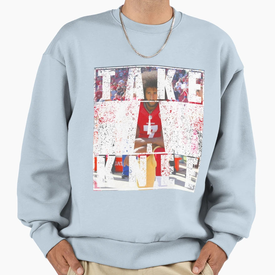 Take Knee Im Kap 7 Imwithkap T-Shirt - Aesthetic Graphic for Adults - T-Shirt, Sweatshirt, Hoodie