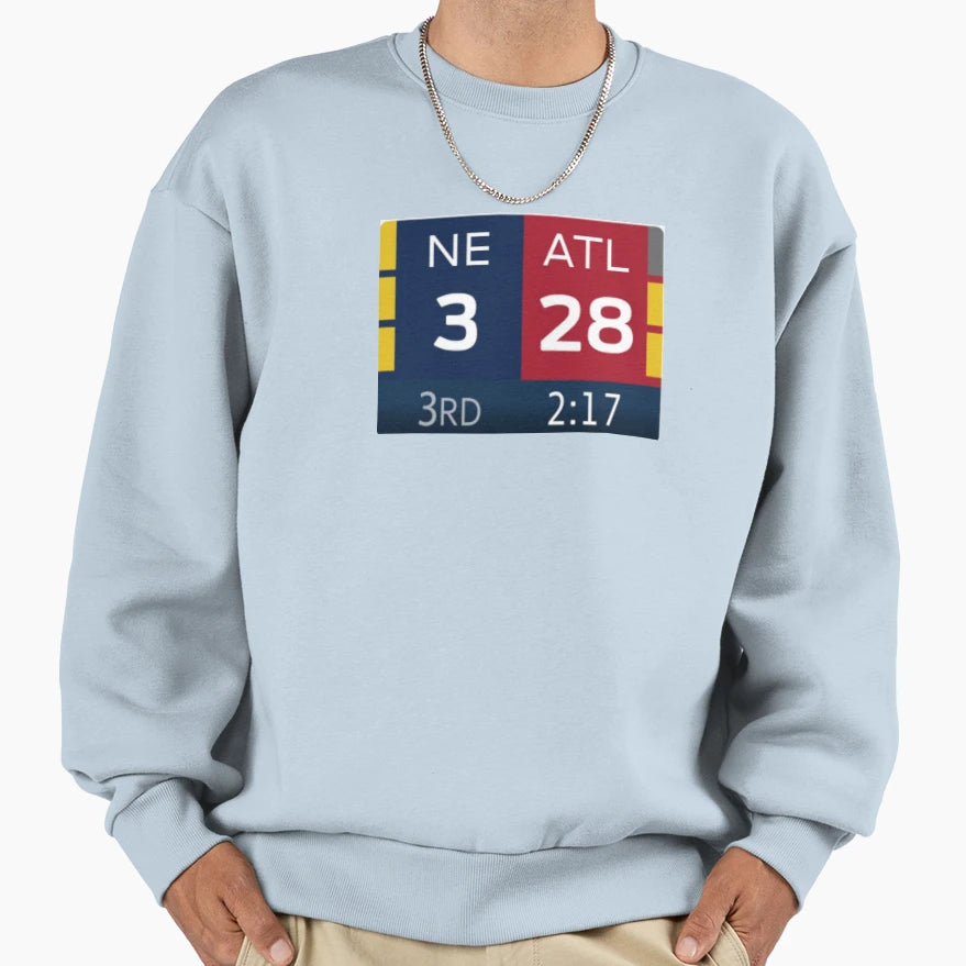 28 3 Patriots Falcons Sweatshirt - Fun Novelty Design for Adults - T-Shirt, Sweatshirt, Hoodie