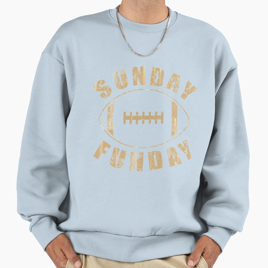 Sunday Funday Football Sweatshirt - Trendy Graphic for Adults - T-Shirt, Sweatshirt, Hoodie