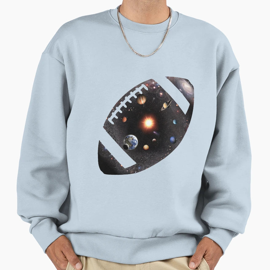 American Football And Universe Sweatshirt - Custom Art Print Men Women - T-Shirt, Sweatshirt, Hoodie