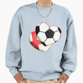 Football Heart England Sweatshirt - Trendy Graphic Men Women - T-Shirt, Sweatshirt, Hoodie