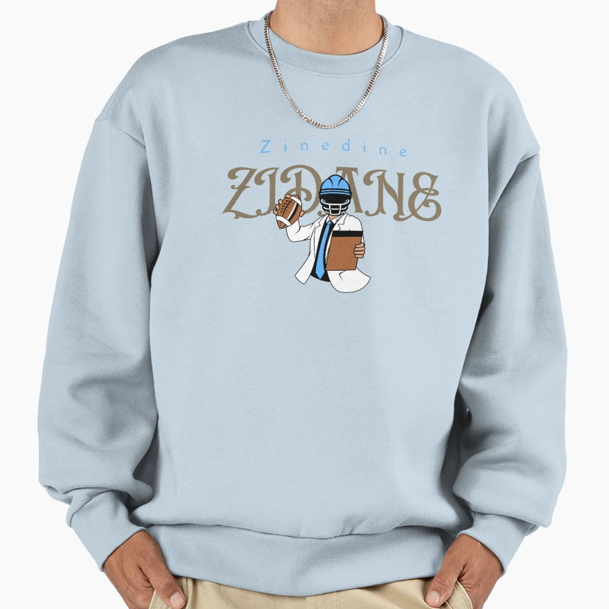 Zinedine Zidane Football Legend And Sweatshirt - Trendy Graphic Men Women - T-Shirt, Sweatshirt, Hoodie