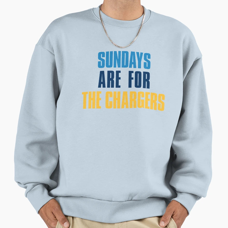 Sundays Are Chargers Los Angeles Sweatshirt - Unique Graphic Unisex - T-Shirt, Sweatshirt, Hoodie