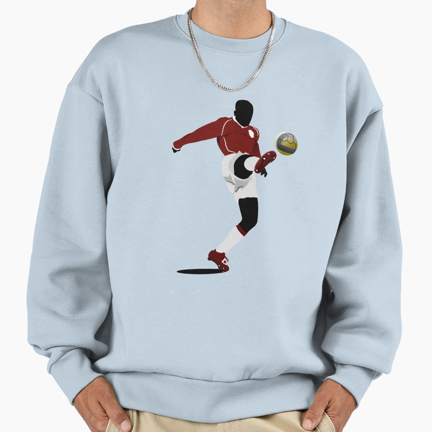 Playing Soccer Shot Sweatshirt - Fun Novelty Design Unisex - T-Shirt, Sweatshirt, Hoodie