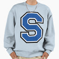 Blue Block Letter S Sweatshirt - Aesthetic Graphic Unisex - T-Shirt, Sweatshirt, Hoodie