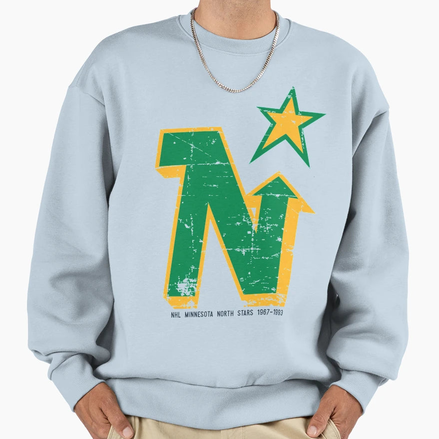 Minnesota North Stars Sweatshirt - Graphic Print Unisex - T-Shirt, Sweatshirt, Hoodie