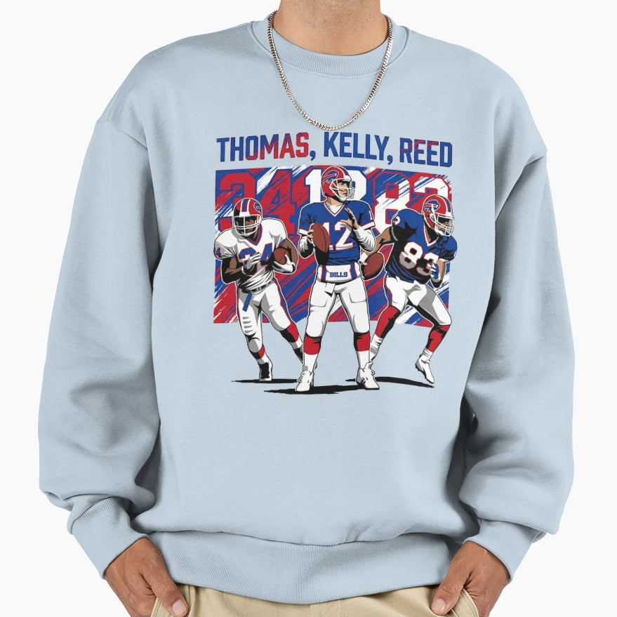 Thomas Kelly Reed Buffalo Sweatshirt - Minimalist Print for Adults - T-Shirt, Sweatshirt, Hoodie