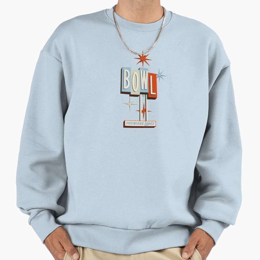 Bowling Sign Sweatshirt - Casual Everyday Wear Unisex - T-Shirt, Sweatshirt, Hoodie