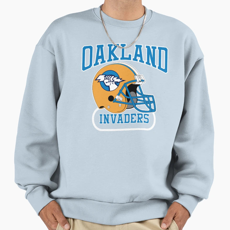 Oakland Invaders Helmet Sweatshirt - Custom Art Print Unisex - T-Shirt, Sweatshirt, Hoodie