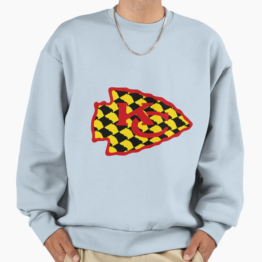 Kansas City Chiefs Logo Sweatshirt - Fun Novelty Design Unisex - T-Shirt, Sweatshirt, Hoodie