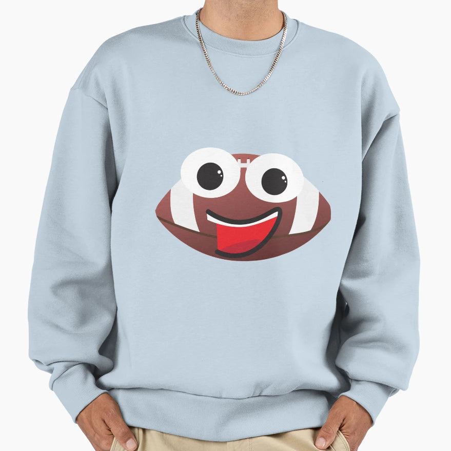 American Football Cartoon Sweatshirt - Unique Graphic for Adults - T-Shirt, Sweatshirt, Hoodie