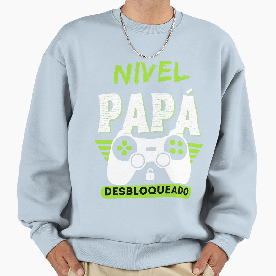 Nivel Papa Desbloqueado Sweatshirt - Graphic Print for Adults - T-Shirt, Sweatshirt, Hoodie